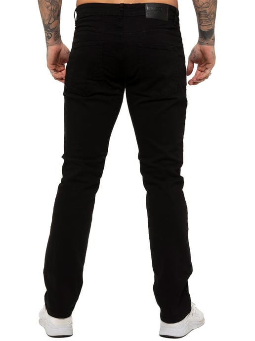 Enzo | Mens Straight Leg Stretch Denim Jeans - Image 2
