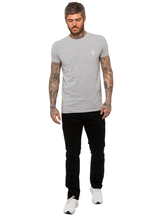 Enzo | Mens Straight Leg Stretch Denim Jeans - Image 5