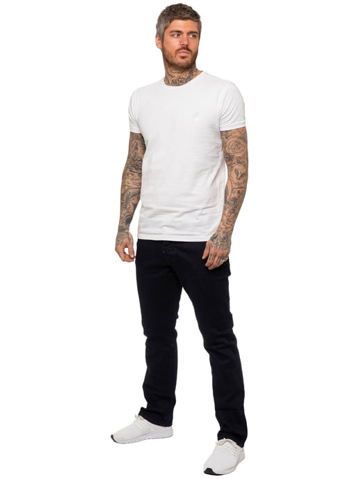 Enzo | Mens Straight Leg Stretch Denim Jeans - Image 5
