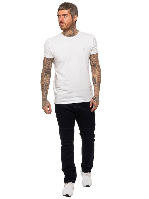 Enzo | Mens Straight Leg Stretch Denim Jeans - Image 6