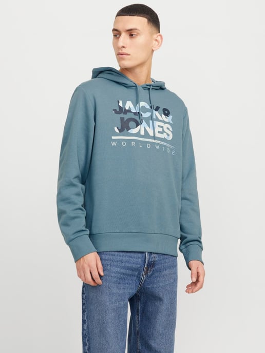 Jack & Jones Hoodies Luke Sweat Hood Blauw - Image 2