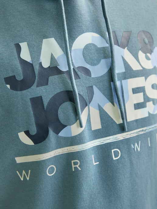 Jack & Jones Hoodies Luke Sweat Hood Blauw - Image 3