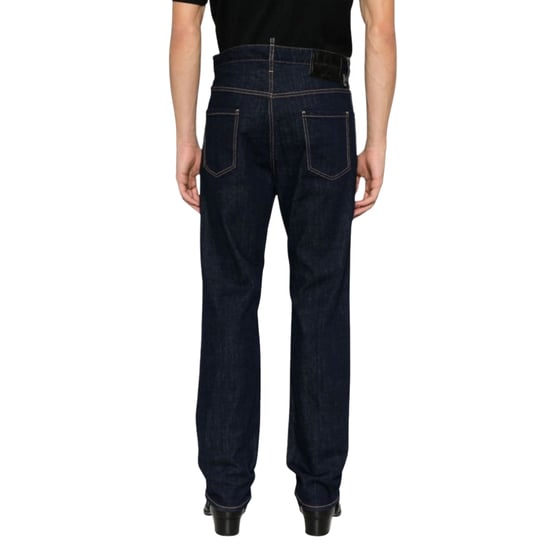 Dsquared2 Dark Navy Blue Rinse Wash 642 Jeans - Image 5