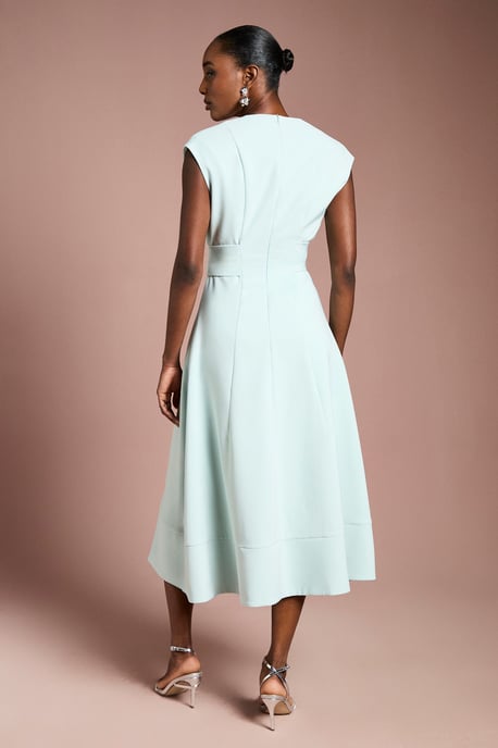 Belted Crepe Dress - Image 3