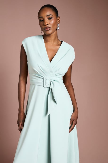 Belted Crepe Dress - Image 4