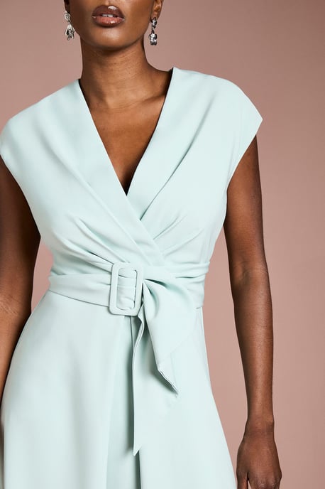 Belted Crepe Dress - Image 5
