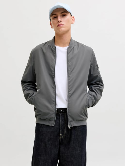 Jack & Jones Jas zomer Mash Bomber Grijs - Image 2