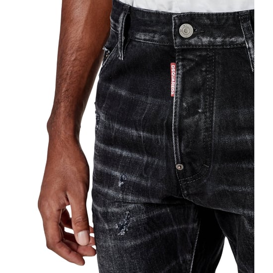 Dsquared2 Zwarte Jeans Met Warp Wash-effect, Coole Gast - Image 5