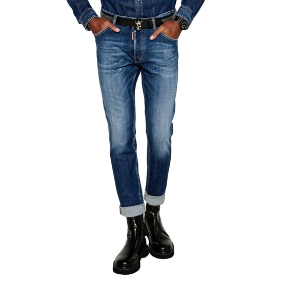 Men's DSquared2 Cool Guy Regular-Fit Jeans in Blue - Image 5