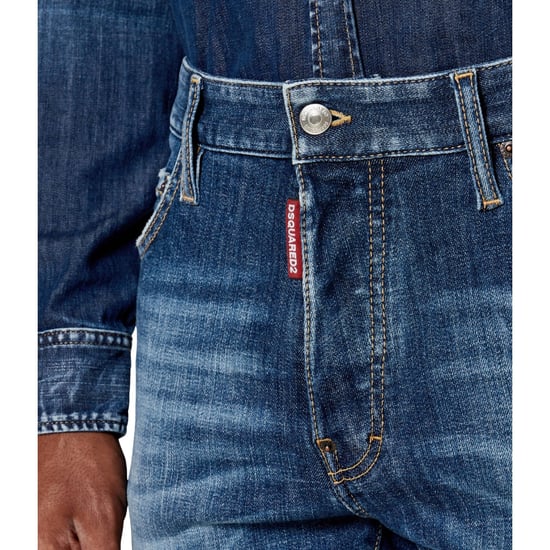 Men's DSquared2 Cool Guy Regular-Fit Jeans in Blue - Image 6