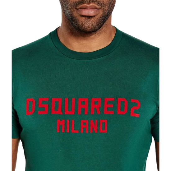 Dsquared2 Milano Logo Cool Fit Green T-shirt - Image 5