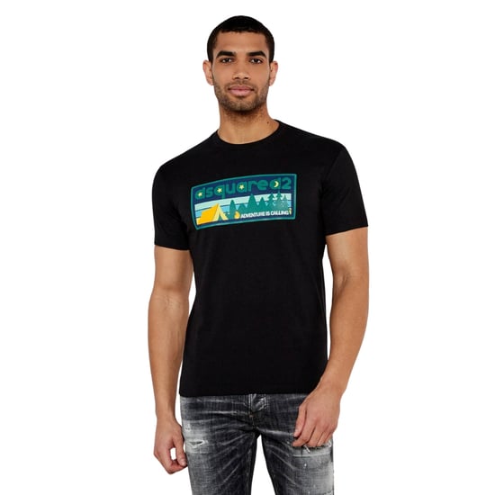 Dsquared2 Adventure Is Calling Black T-shirt - Image 3