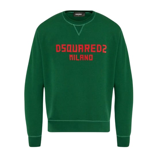 Dsquared2 Milano Logo Cool Fit Groene Sweatshirt - Image 1