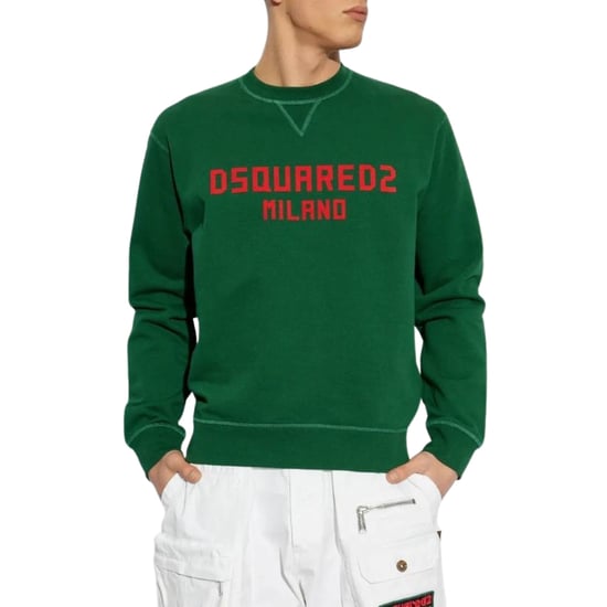 Dsquared2 Milano Logo Cool Fit Groene Sweatshirt - Image 2