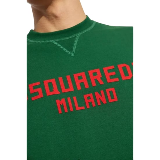 Dsquared2 Milano Logo Cool Fit Groene Sweatshirt - Image 4