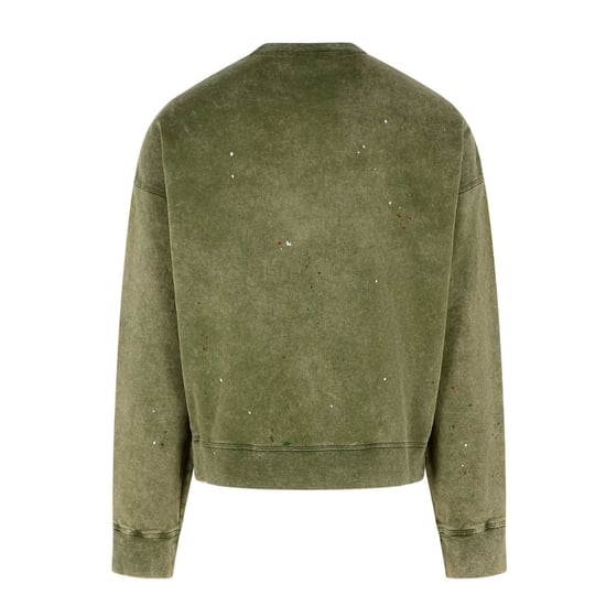 Dsquared2 Bros Est 1964 Design Cypro Fit Militair Groene Sweatshirt - Image 2