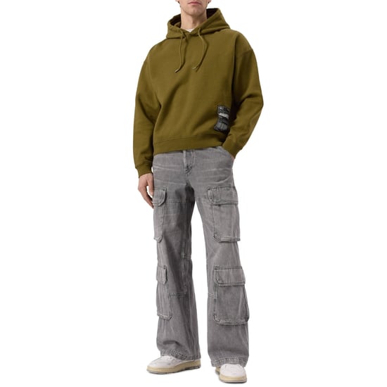 Dsquared2 Patch Design Relaxed Fit Militairgroene Hoodie - Image 4