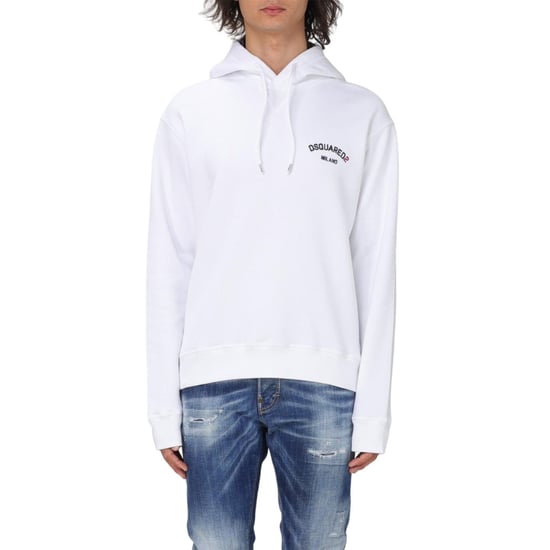 Dsquared2 Small Milano Logo White Hoodie - Image 4