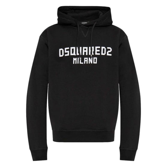 Dsquared2 Milano Logo Cool Fit Black Hoodie - Image 1