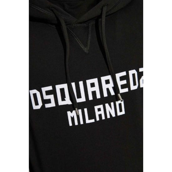 Dsquared2 Milano Logo Cool Fit Black Hoodie - Image 2