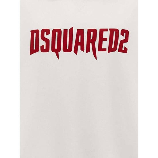 Dsquared2 Horror Logo Witte Hoodie - Image 3