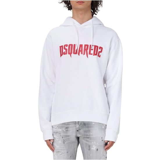 Dsquared2 Horror Logo Witte Hoodie - Image 4