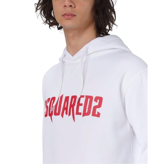 Dsquared2 Horror Logo Witte Hoodie - Image 6