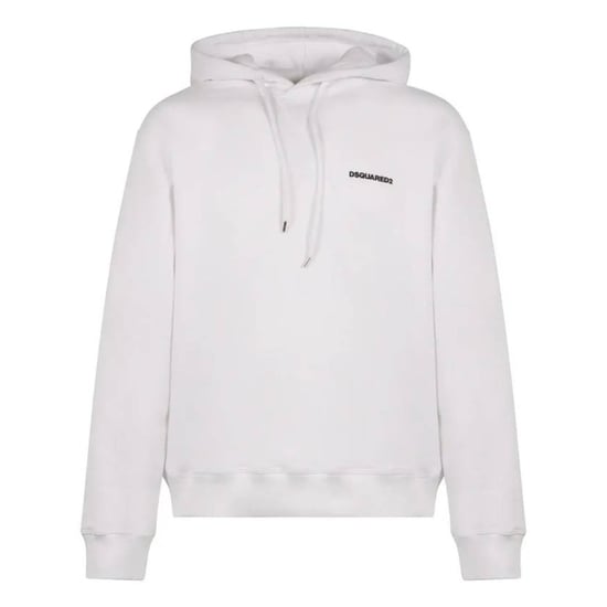 Dsquared2 Headquarters Design Cool Fit Vit Hoodie - Image 1