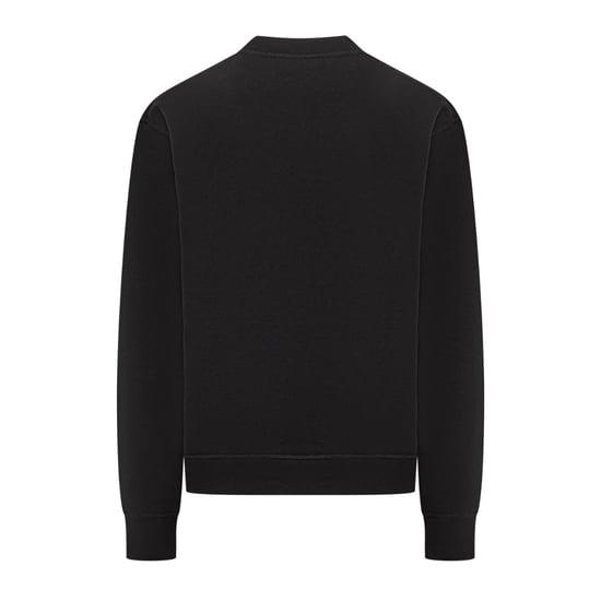 Dsquared2 Red Maple Leaf Logo Black Sweatshirt - Image 2