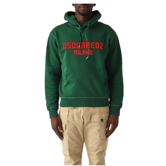 Dsquared2 Milano Logo Cool Fit Groene Hoodie - Image 3