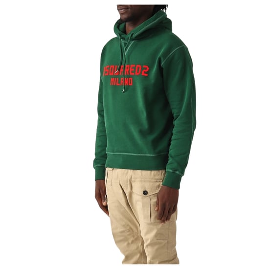 Dsquared2 Milano Logo Cool Fit Groene Hoodie - Image 4