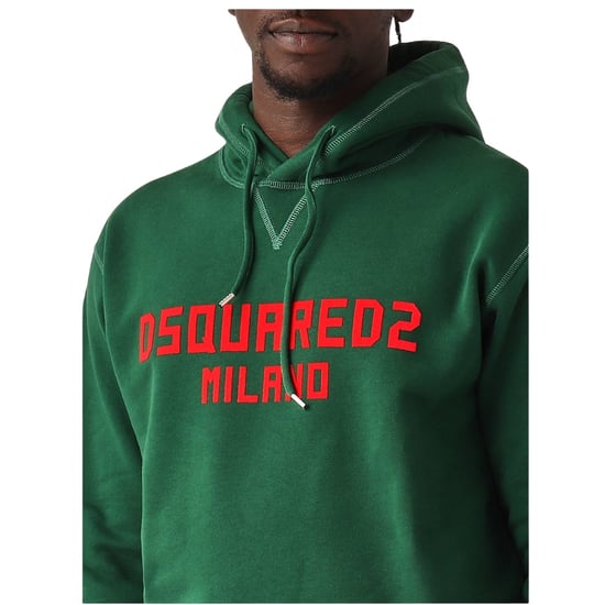 Dsquared2 Milano Logo Cool Fit Groene Hoodie - Image 6