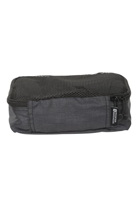 Travel Organiser Set of 3 Packing Cubes Lightweight Compact Luggage Organiser Charcoal - Image 4