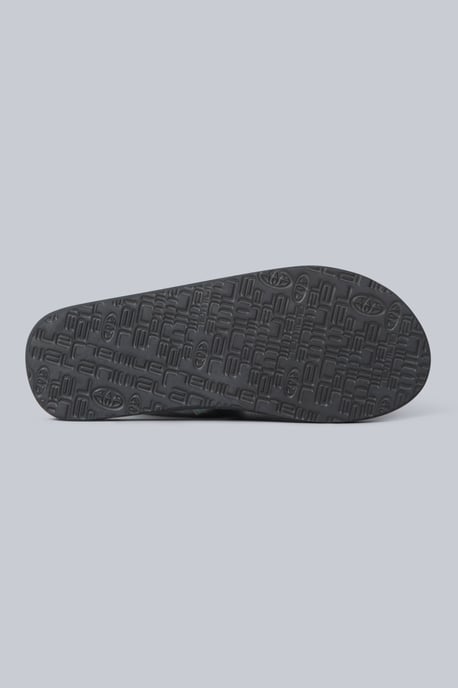 'Wave' Men's Sliders Lightweight Casual Slip On Cushioned Padded Open Toe Sandal Charcoal - Image 4