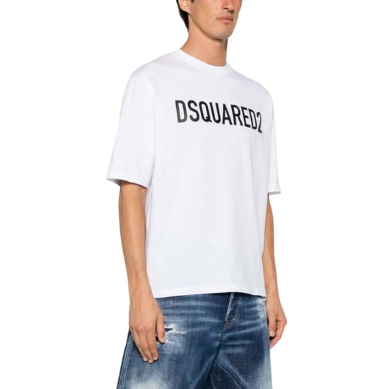 Dsquared2 Bold Logo White T-shirt - Image 3