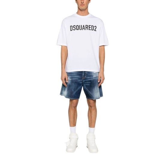 Dsquared2 Bold Logo White T-shirt - Image 6