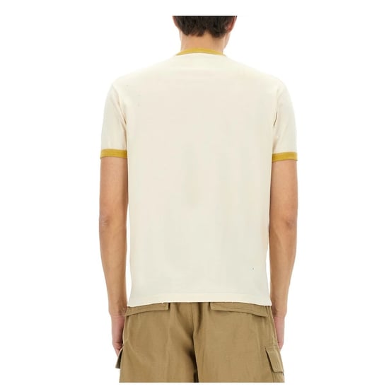 Dsquared2 Cana-dude Logo Melk T-shirt - Image 4