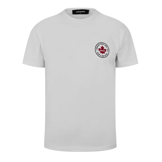Dsquared2 T-shirt Met Klein Esdoornlogo In Wit - Image 1