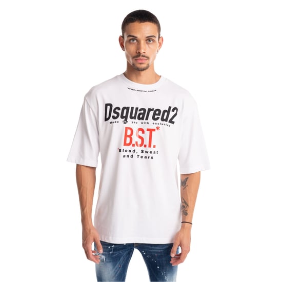 Dsquared2 Bloody Sweat Tears Wit T-shirt - Image 2
