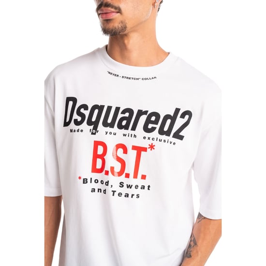 Dsquared2 Bloody Sweat Tears Wit T-shirt - Image 4