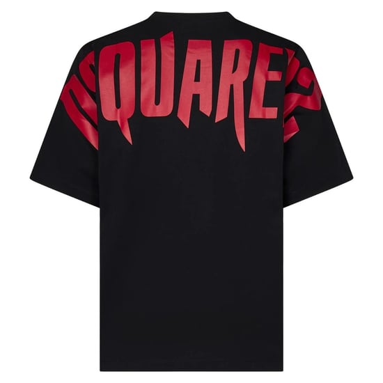 Dsquared2 Large Horror Logo On Back Black T-shirt - Image 2