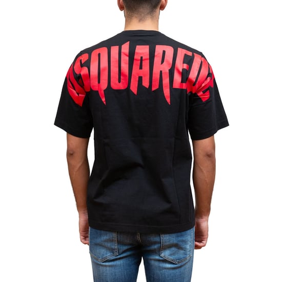 Dsquared2 Large Horror Logo On Back Black T-shirt - Image 5