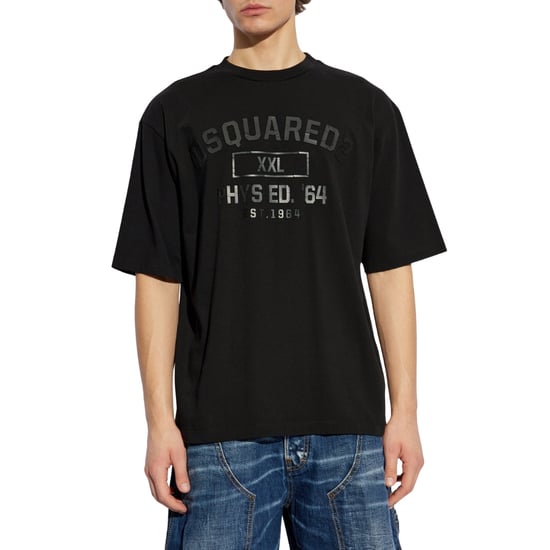 Dsquared2 Phys Ed Logo Black T-shirt - Image 3