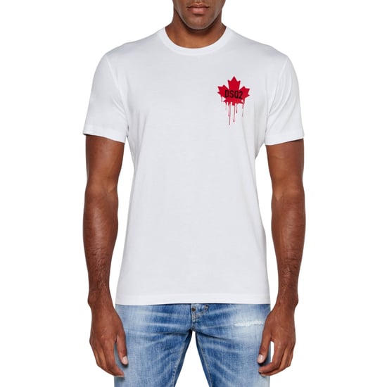 Dsquared2 T-shirt Met Klein Logo Van Een Druipend Esdoornblad, Wit - Image 2
