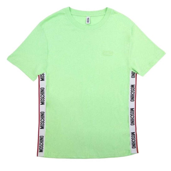 Moschino Heren Logo Taped T-Shirt (Groen) - Image 1