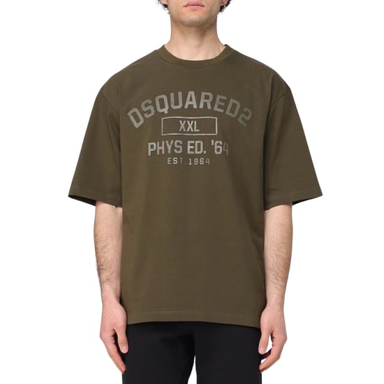 Dsquared2 Phys Ed Logo Militärgrön T-shirt - Image 3