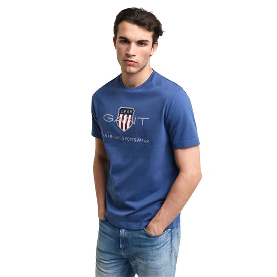 GANT Mens Regular Fit Short Sleeve Archive Shield T-Shirt - Image 2
