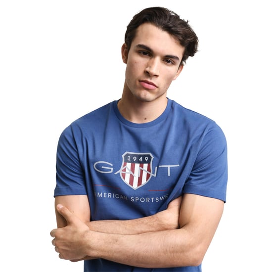 GANT Mens Regular Fit Short Sleeve Archive Shield T-Shirt - Image 4