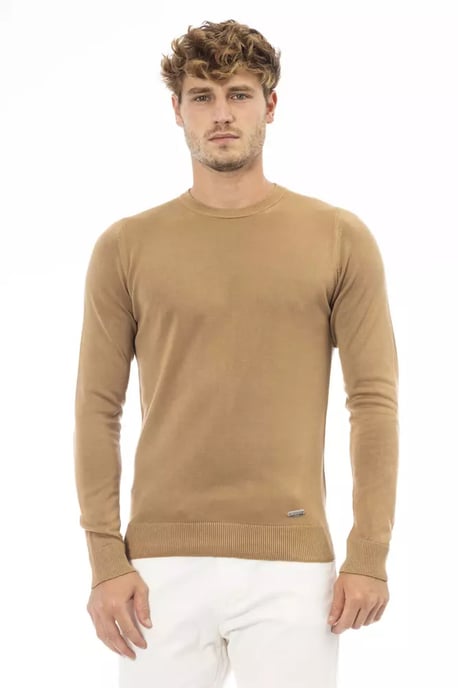 Camel Crew Neck Gebreid Trui Ba23668 - Image 1