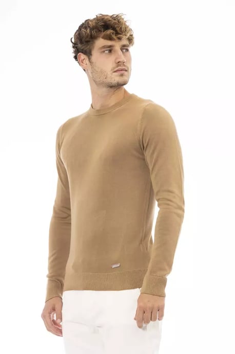 Camel Crew Neck Gebreid Trui Ba23668 - Image 2